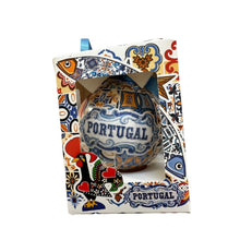 Christmas Tree Ball with Portuguese Tile Pattern, Portuguese Sardines, Barcelos Rooster and Portuguese Guitar