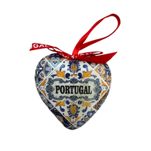 Christmas Tree Ball with Portuguese Tile Pattern, Portuguese Sardines, Barcelos Rooster and Portuguese Guitar