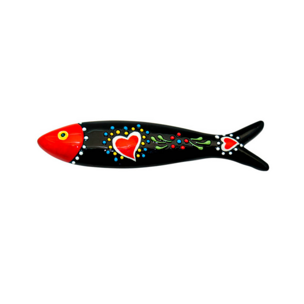 Portuguese Ceramic Sardine Wall Art Decor – Traditional Heart Design from Portugal