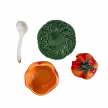 Tomato Sugar or Jam Pot - Bordallo Pinheiro Inspired Portuguese Ceramic - Gift from Portugal