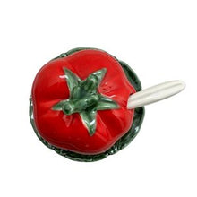 Tomato Sugar or Jam Pot - Bordallo Pinheiro Inspired Portuguese Ceramic - Gift from Portugal