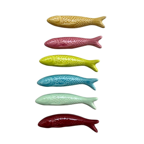 Ceramic Portuguese  Sardines Fridge Magnet