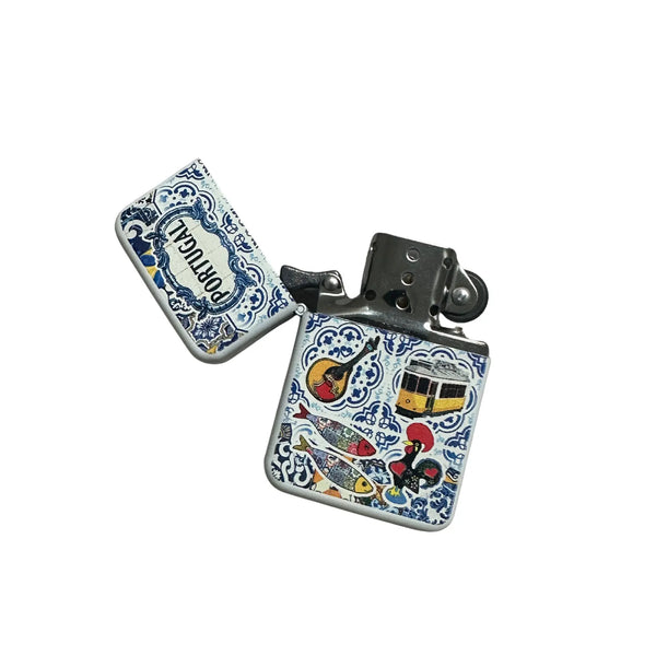 Portuguese Lighter – Zipper Vintage Style with Iconic Portuguese Symbols