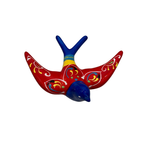 Set of 2 Portuguese Ceramic Swallows – Handmade in Portugal with Tile Pattern