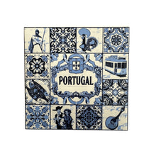 Portuguese Tile with Hanging Piece Handcrafted Wall Decor
