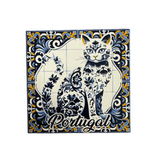 Portuguese Tile with Hanging Piece Handcrafted Wall Decor