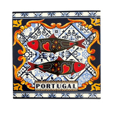 Portuguese Tile with Hanging Piece Handcrafted Wall Decor